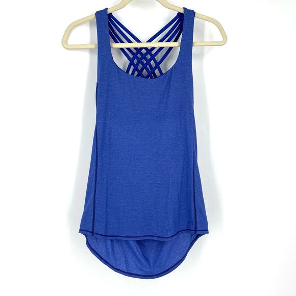 Lululemon Wild Tank in Heathered Blue Size 6 - Picture 1 of 8